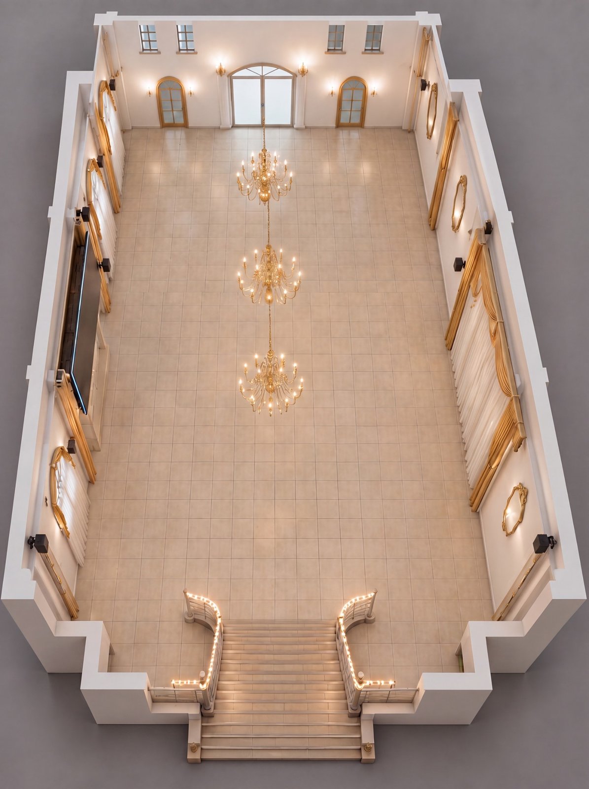 Plano 3D del Salón Villaverde